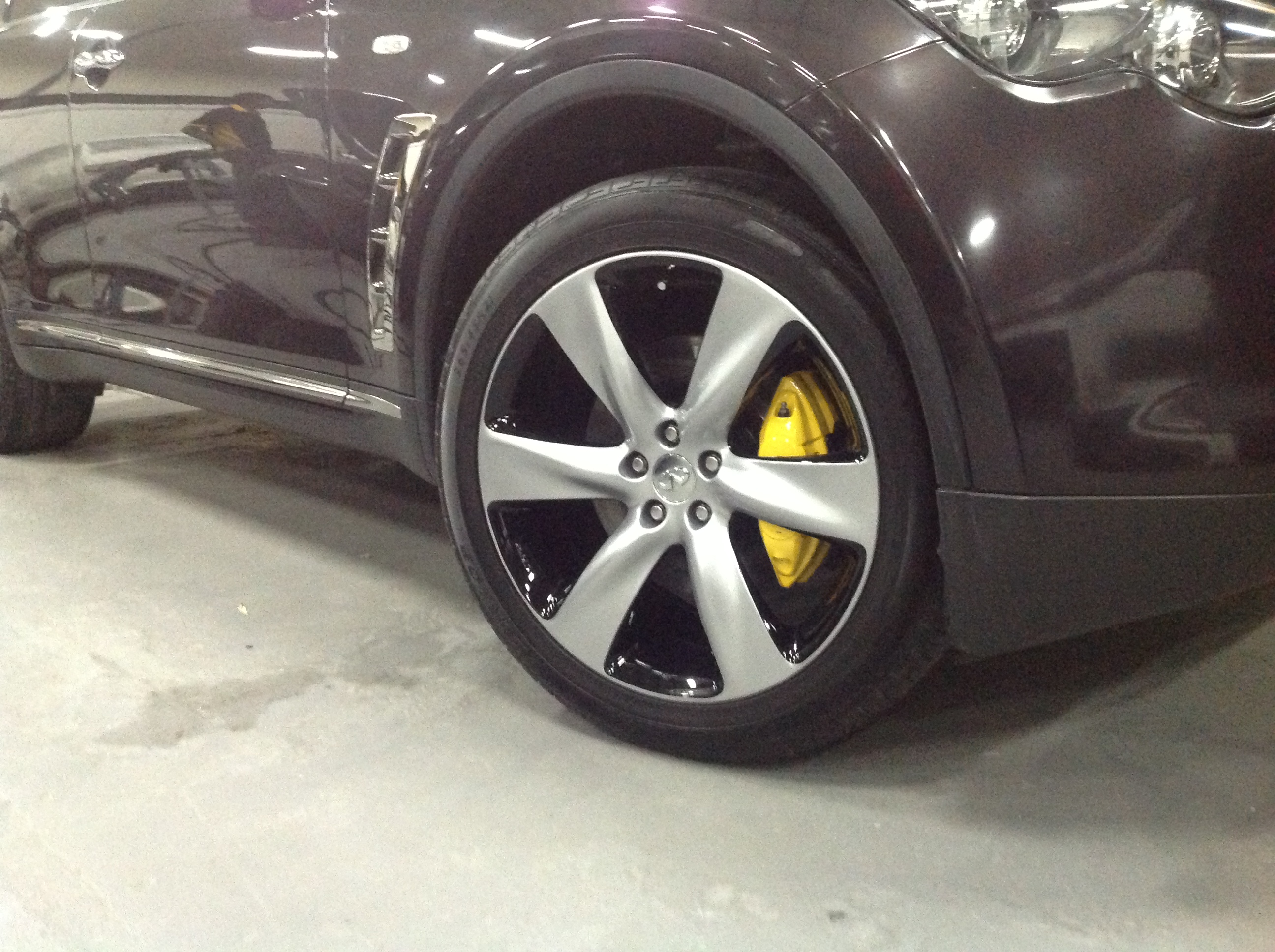 Brake caliper yellow