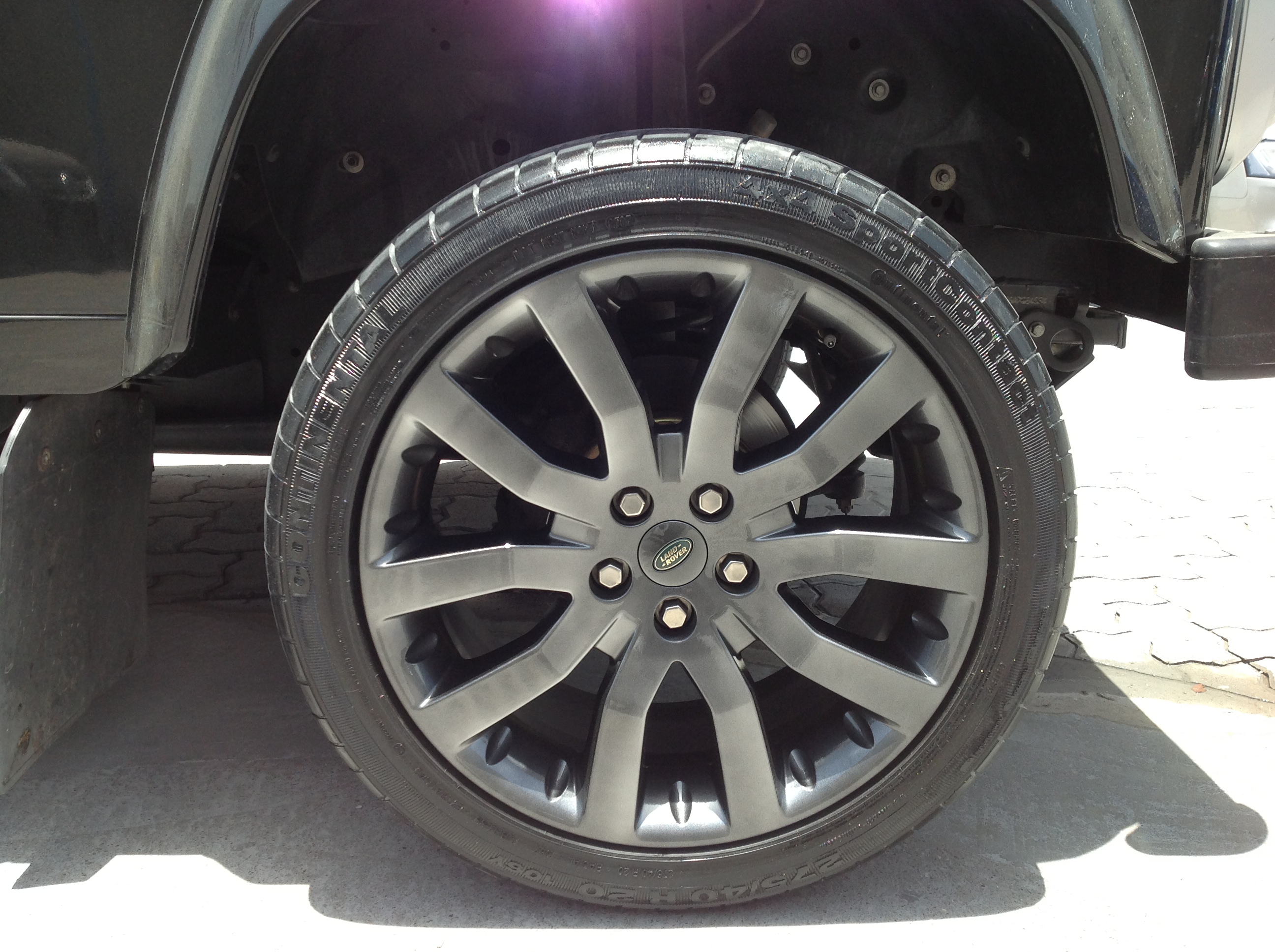 Land rover defender after